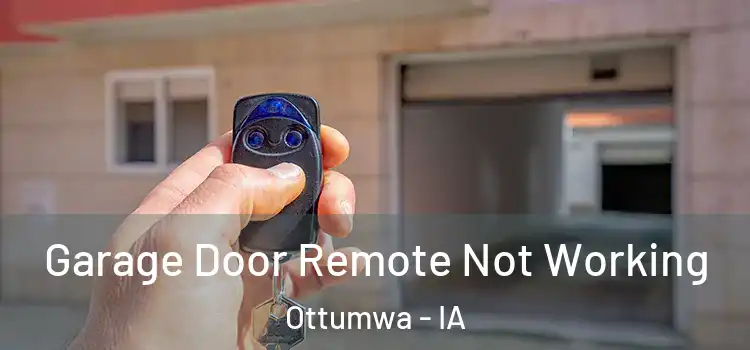  Garage Door Remote Not Working Ottumwa - IA